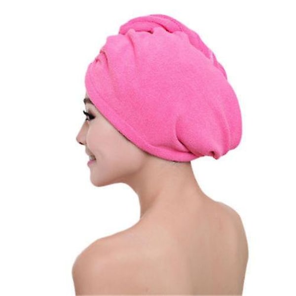 Kvinnor Badrockar Snabb Hårtorkande Handduk Dark Pink Towel