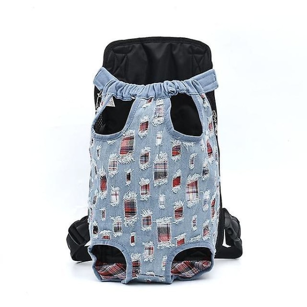 Hundbärarryggsäck - Utomhusreseaxelväskor för små hundar Light blue S