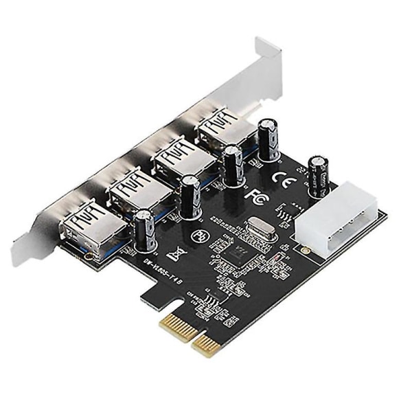 Nytt Pci-e till USB 3.0 expansionskort kompatibelt med stationära moderkort, 1 st