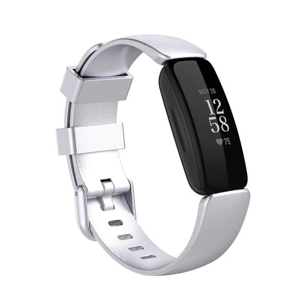 Silver Silver kompatibel med Fitbit Inspire 2 Tpe Armband S