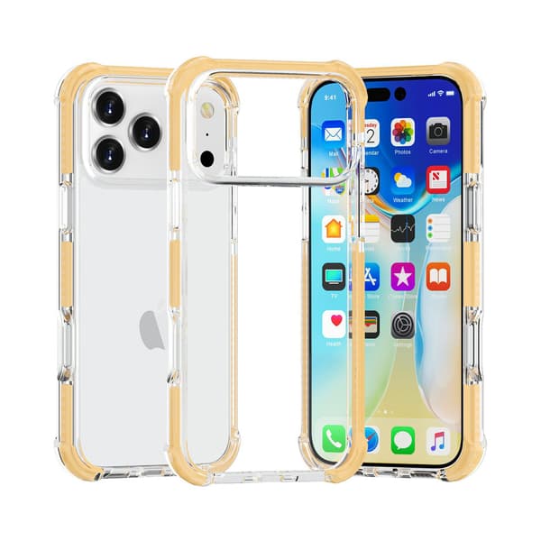 Etui til iPhone 14 Hard Corners Clear Gold