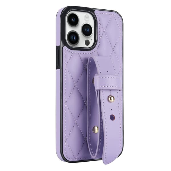 Etui til iPhone 15 Pro Lilla Hot selling ins diamant håndleddsrem