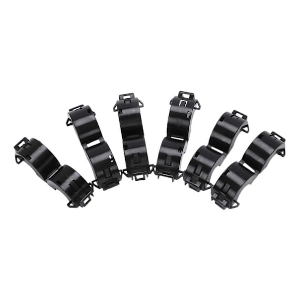 Ersättning 6 st Svarta 15 mm Dia Sladd Ferritkärna Brusreduceringsfilter