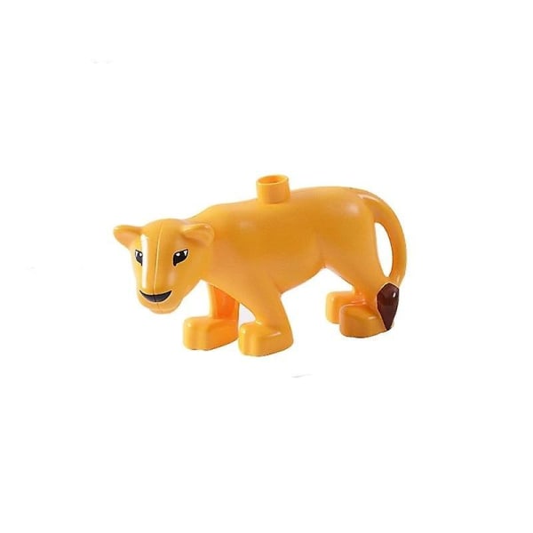 Duploed Animals Set Building Blocks - Kids Educational Leopard