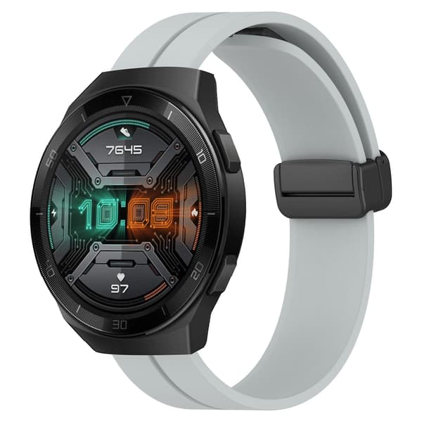 Grått grått silikonarmband kompatibelt med Huawei Watch Gt 2e