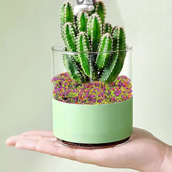 1 ask med konstgjorda blommor, miniatyrmodell, ornament, simulerad blomsterkluster