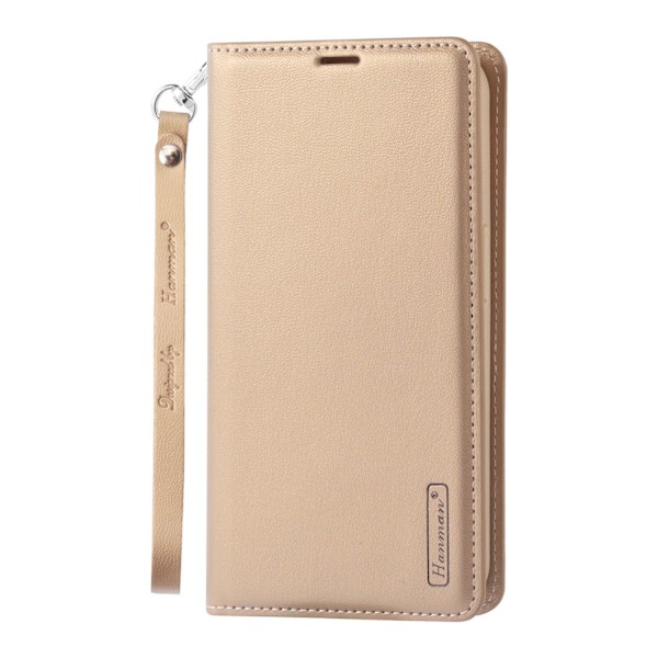 Fodral för iPhone 15pro max guld Flip