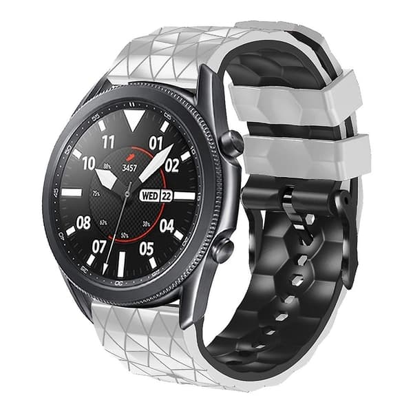 Hvid Sort Hvid Sort Silikonerem kompatibel med Honor Magic Watch 2 46mm
