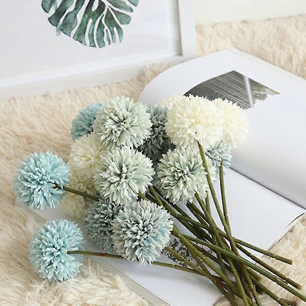 1 stk. Kunstig Løvetann Torneblomst Ball DIY Bryllupsfest Skrivebordsdekorasjon Purple