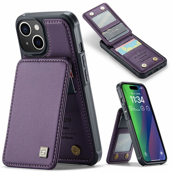 Etui til iPhone 15 Plus Lilla Flip