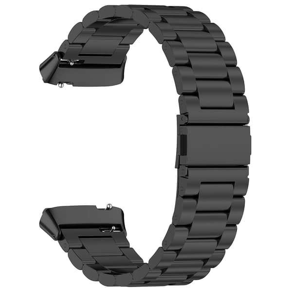 Sort Sort Tre Perle Metal Urrem kompatibel med Redmi Watch 3 Active