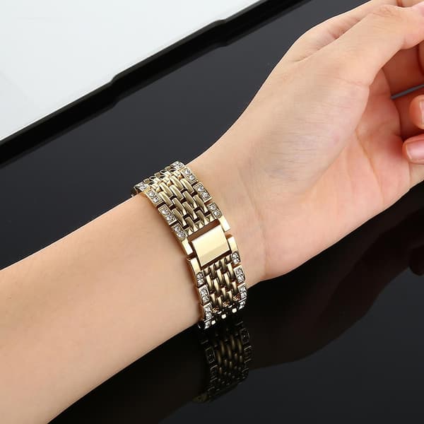 Kompatibel med Fitbit Charge 2 diamantbesat urrem