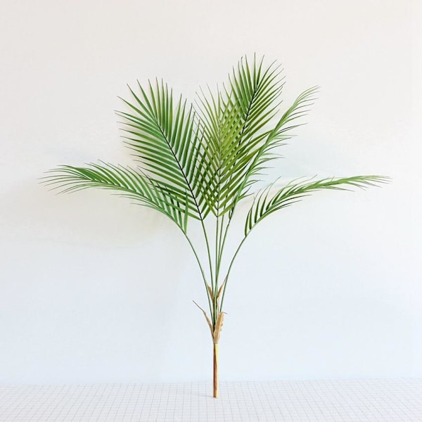 1 stk. Kunstigt palmebladstræ, ægte berøringsplastplanter, bolighavedekorationer, tropisk grøn plante Matches the image L