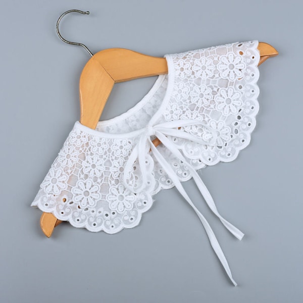 Dame falsk krage Avtakbar halv skulder Avtakbar Versat P01 White