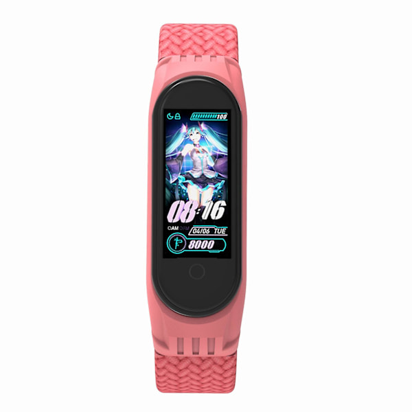 Rosa Rosa kompatibel med Xiaomi Mi Band 5 / 4 / 3 / Huami Armband, Storlek:s