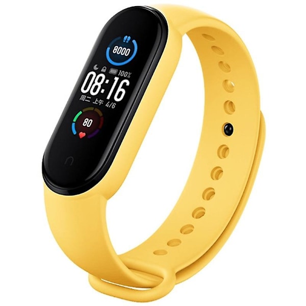 Gul Gul kompatibel med Xiaomi Mi Band 6 (ca8856) Silikone Urrem