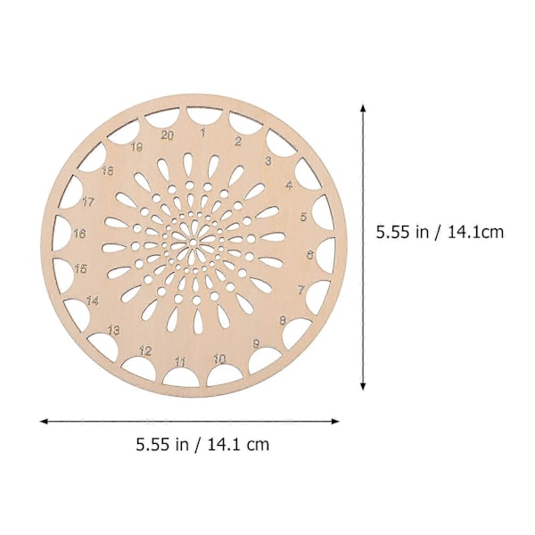 Broderitrådholder i tre - Stingplate