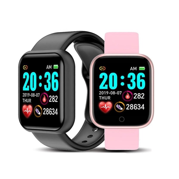 Unisex Smart Watch Bluetooth blodtrycksmätare för Ios roid 2 Pink