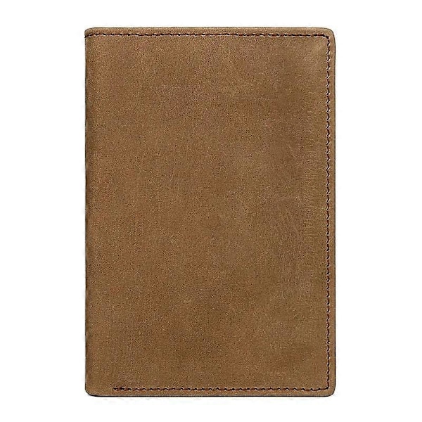 Miesten aitoa nahkaa oleva passikotelo Retro Multi Card -lompakko RFID Light Yellow