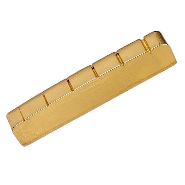 6 Strenger 43mm Messing Slisset Mutter for Elektrisk Gitar Reservedeler Reparasjonstilbehør
