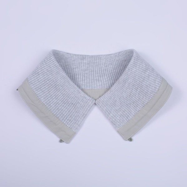 Dame falsk krave Bomuld Strikket Tråd Tøj Krave Sæt f Light gray average size unisex