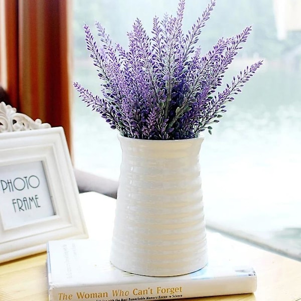 Vase Trådmønster Imitation Keramisk Plastik Blomsterarrangementer Blomsterpotte Til Kontor