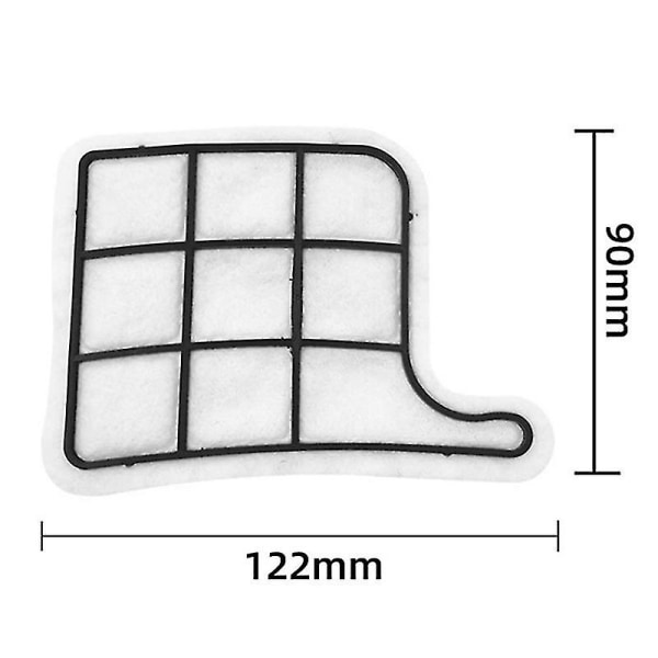 Nytt 20 stycken dammsugare Hepa-filter kompatibelt med Vorwerk Vk135/ Vk136 delar