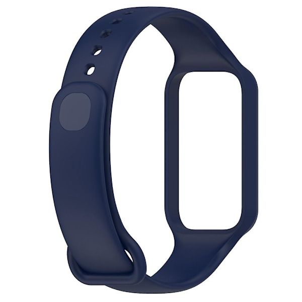 Midnattsblå Midnattsblå Silikon Integrerat Klockarmband kompatibelt med Redmi Band 2 kompatibelt med Redmi Band 2