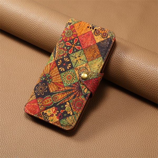 Etui til iPhone 16 Pro efterårsstativ Wallet med kortholder Flip