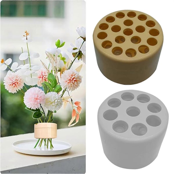 Spiraali Ikebana Varsi Pidike Kukka-asetelma Pidike Monipuolinen Muotoilu Tukeva Luotettava Uudelleenkäytettävä Kukka Kimppu Kierrin Grey Large