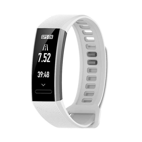 Hvit Hvit kompatibel med Huawei Band 2 Pro silikonrem