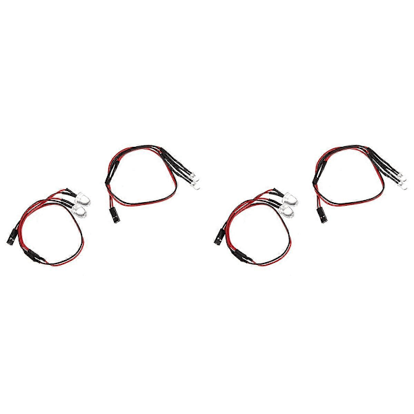 4X LED-lampa EB1013 för JLB Racing CHEETAH 1/10 Borstlös RC Bil Delar Tillbehör