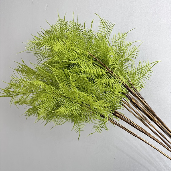 Simuloitu vihreä kasvin lehti pehmeäkosketus saniaisen lehdet kukka-asetelmiin 33 Asparagus fern