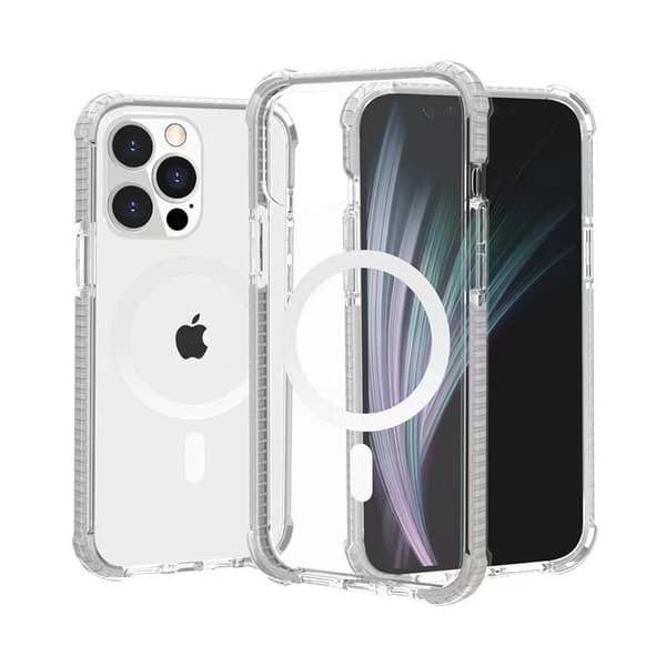 Kotelo iPhone 14 Pro Maxille, kovat kulmat, läpinäkyvä