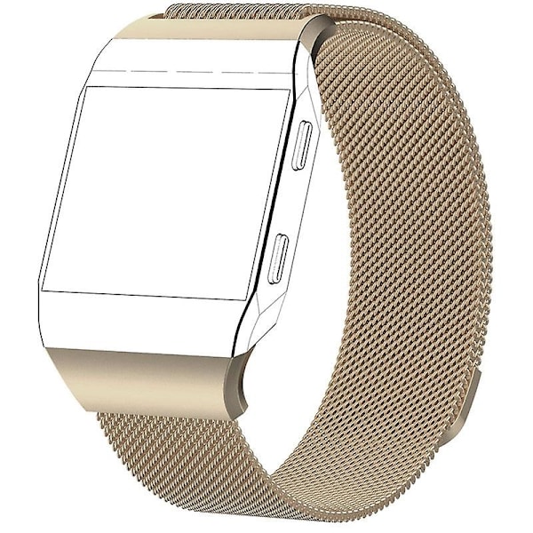 Champagne Gull Champagne Gull kompatibel med Fitbit Ionic Milanese Klokkereim Stor Størrelse: 24x2.2cm kompatibel med Fitbit Ionic