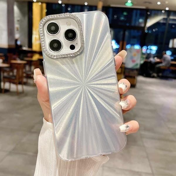Kotelo iPhone 14 Prolle Glitter Diamond Accent Rhinestone Accent Noz28468