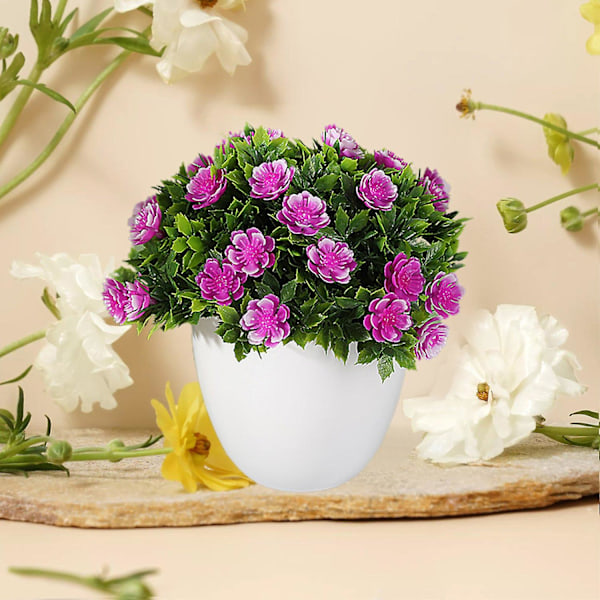 Konstgjord Bonsai, bleknar aldrig, inget behov av vattning, 31 blommor, konstgjord krukväxt, heminredning