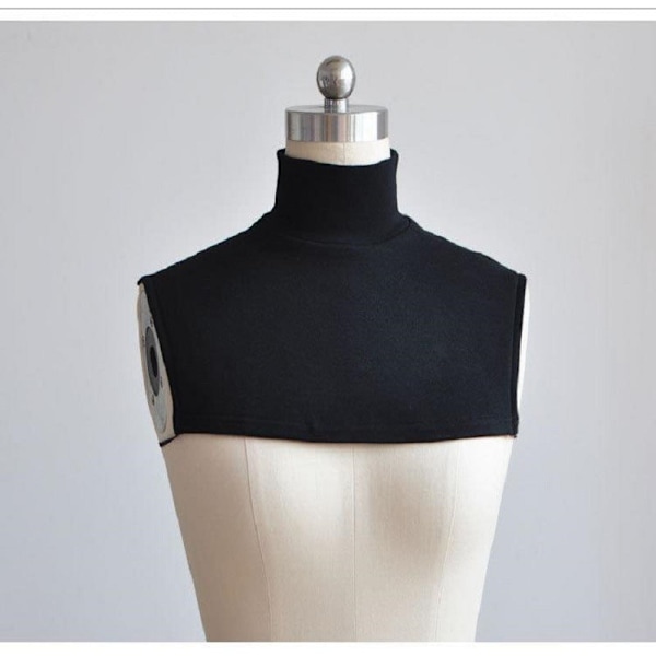 Dame falsk krage Avtakbar halv Cervical Spine Neck Protec Dark gray Average size