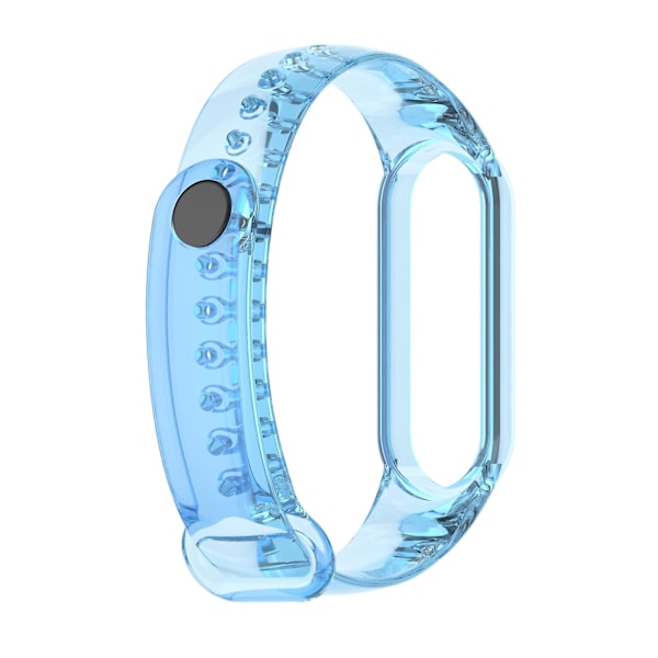 Blå Blå kompatibel med Xiaomi Mi Band 6 / 5 / 4 / 3 Tpu Urrem