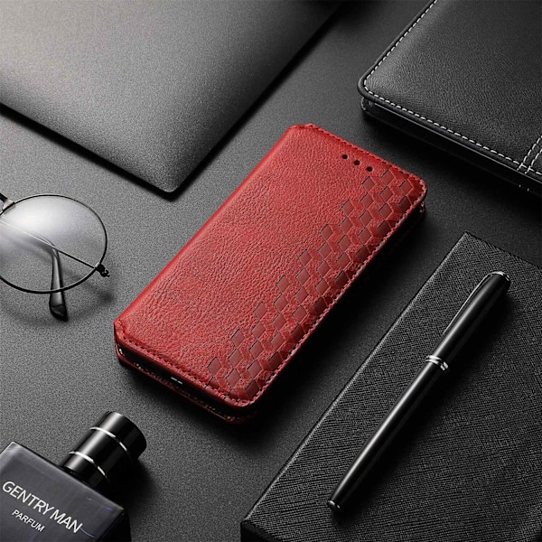 Etui til iPhone 13 Mini rød Flip Magnetisk