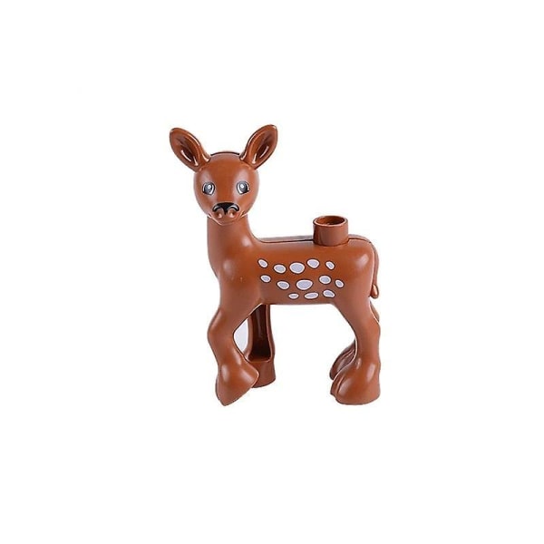 Duploed Animals Set Building Blocks - Kids Educational Deer