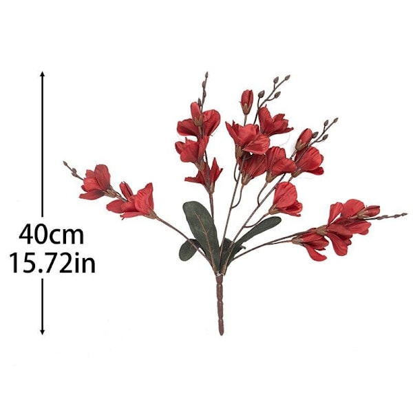5 Grenar Simulerad Bukett Magnolia Heminredning Blomma Fotorekvisita Blomma Bröllopsdekoration Dark purple
