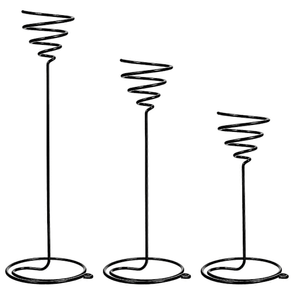 3 Metall Spiral Luftväxt Hållare Tillandsia Ställ