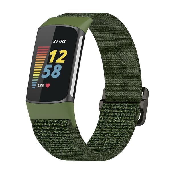 Armégrön Armégrön Nylon Klockarmband kompatibelt med Fitbit Charge 5