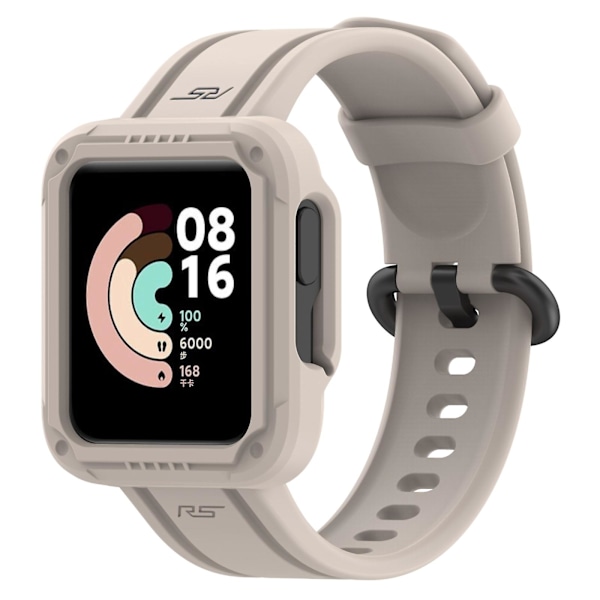 Norsunluunvärinen silikoninen ranneke, yhteensopiva Xiaomi Mi Watch Liten kanssa, yhteensopiva Xiaomi Mi Watch Liten kanssa