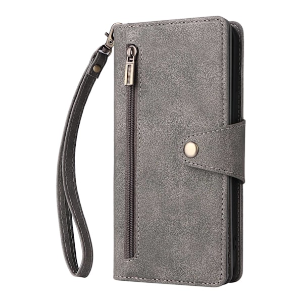 Etui til iPhone 13mini Ash OnePlus Rivet Wallet med kortholder OnePlus Lynlåspung med kortholder