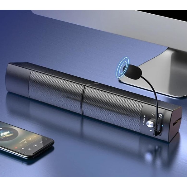 USB trådbunden Bluetooth Dual Power Stor högtalarmikrofon Bluetooth red mic