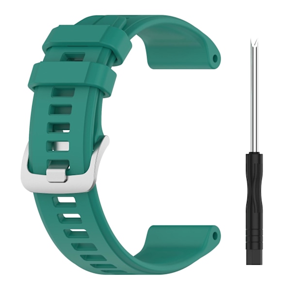 Grönt silikonarmband kompatibelt med Garmin Approach S62