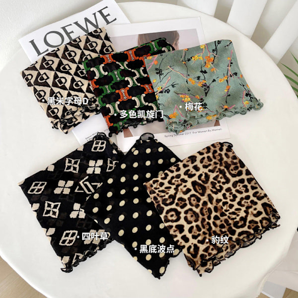 Dame falsk krage Avtakbar halv Ermeløs Underdelskjorte Leopard print