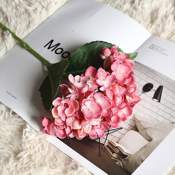 Keinotekoinen hortensia, silkkikukka, kodin häät, juhlat, kukka-asetelma H